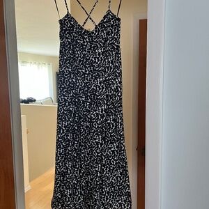 Polka Dot Midi Dress- Banana Republic Size 00 Petite